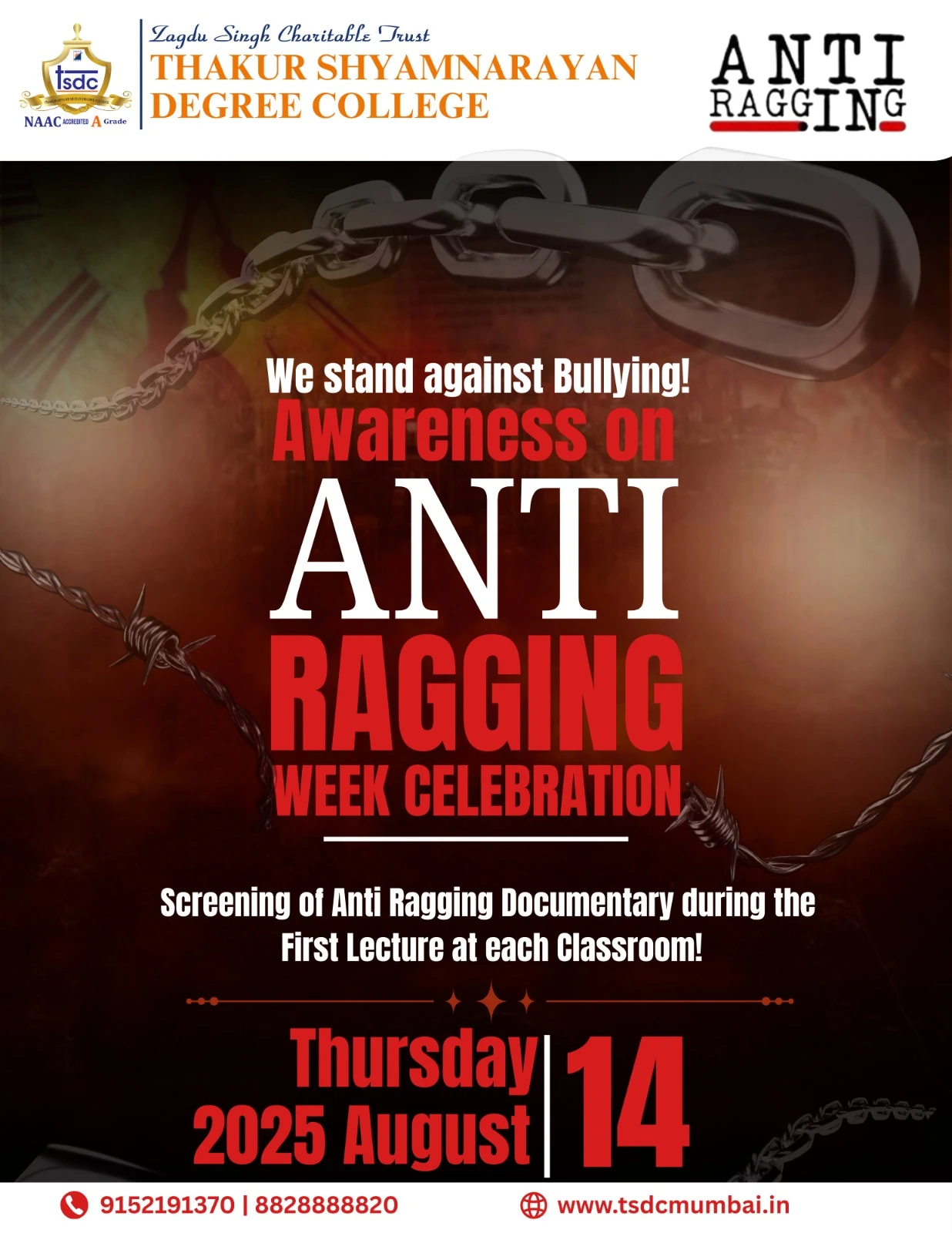 tsdc-anti-ragging-week